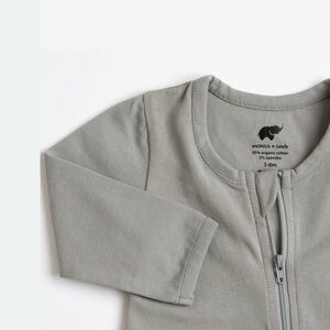 Monica + Andy Double Zipper Gray Footie